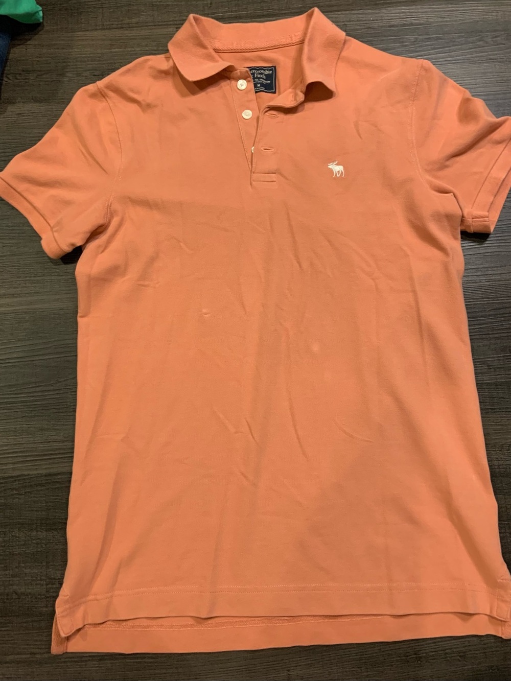 Abercrombie & Fitch Men’s Coral Orange Polo